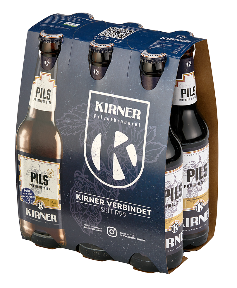 Kirner Pils 6er Pack - Isometrische Darstellung