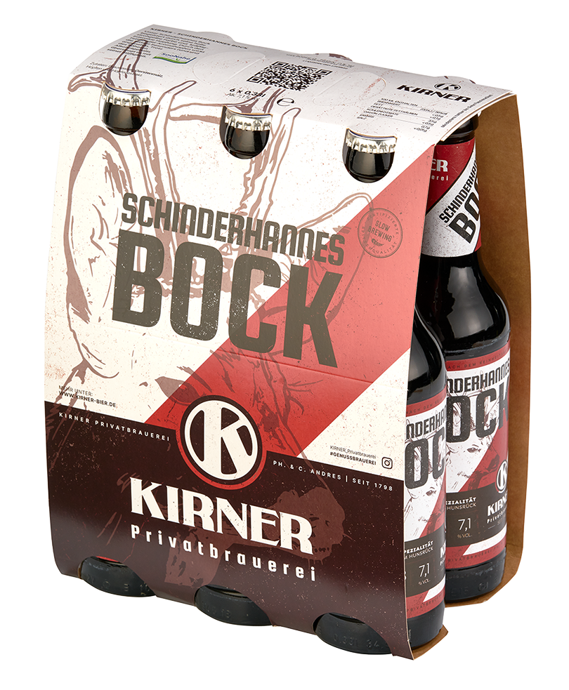 Kirner Schinderhannes Bock 6er Pack - Isometrische Darstellung